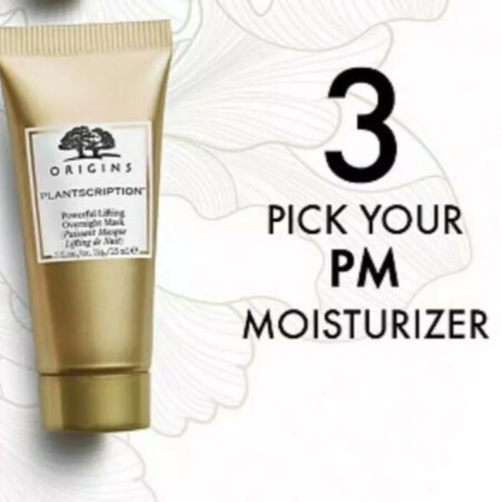 ORIGINS 4p Plantscription Age Repair Skincare Cleanser AM PM Moisturizer NIP $40